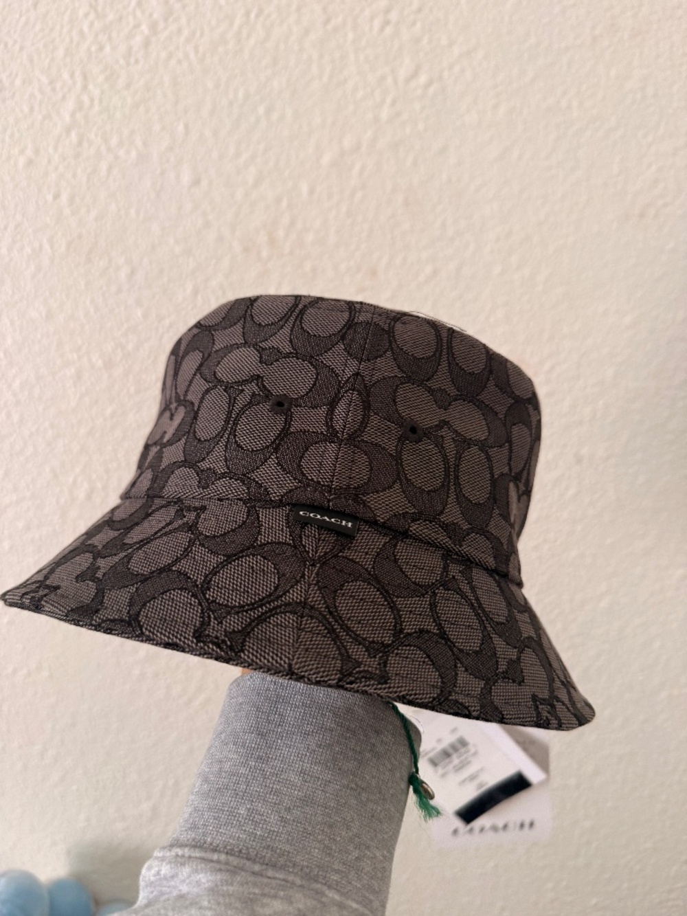 Coach Signature Jacquard Bucket Hat